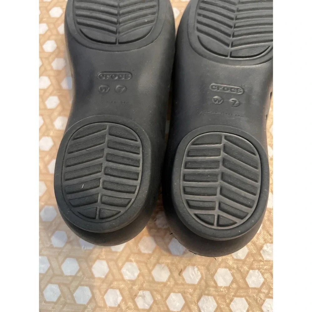 Crocs Lina Ballet Flats Womens Size 7 Comfort Slip On Casual Shoes Black